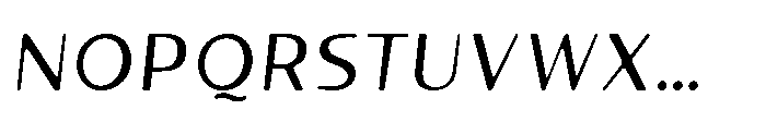 Talaris Oblique Font UPPERCASE