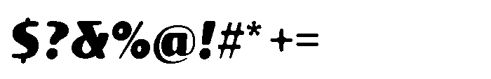 Talaris Ultra Bold-Oblique Font OTHER CHARS