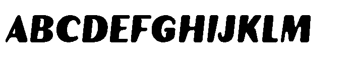 Talaris Ultra Bold-Oblique Font UPPERCASE
