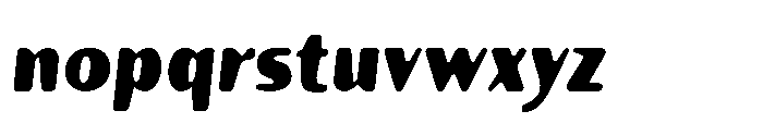 Talaris Ultra Bold-Oblique Font LOWERCASE