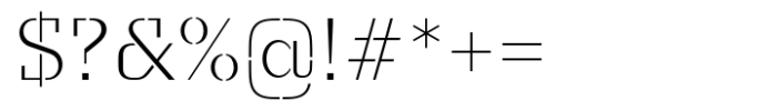 Taler Stencil Light Font OTHER CHARS