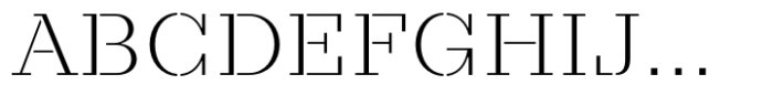 Taler Stencil Light Font UPPERCASE