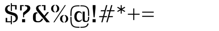 Taler Stencil Semi Bold Font OTHER CHARS