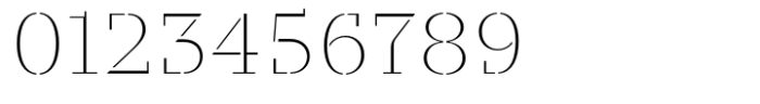 Taler Stencil Thin Font OTHER CHARS