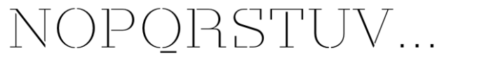 Taler Stencil Thin Font UPPERCASE
