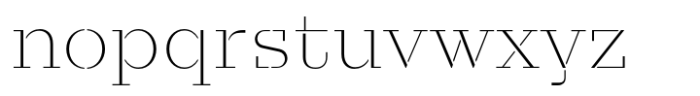 Taler Stencil Thin Font LOWERCASE
