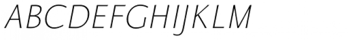 Talis Comp Thin Italic Font UPPERCASE