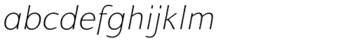 Talis Comp Thin Italic Font LOWERCASE
