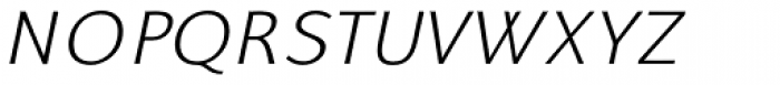 Talis ExtraLight Italic Font UPPERCASE