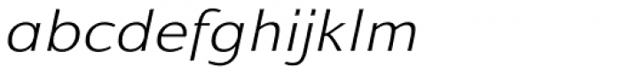 Talis ExtraLight Italic Font LOWERCASE
