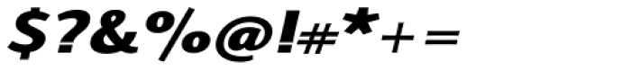 Talis SemiExp ExtraBlack Italic Font OTHER CHARS
