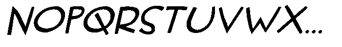 Talking Away Italic Font UPPERCASE