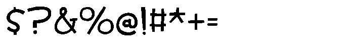 Talking Away Regular Font OTHER CHARS