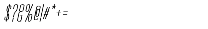 Tall Film Too Bold Expanded Italic Font OTHER CHARS