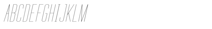 Tall Film Too Expanded Italic Font UPPERCASE