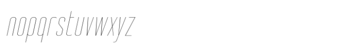 Tall Film Too Expanded Italic Font LOWERCASE