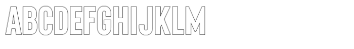 Tall King Outline Font UPPERCASE