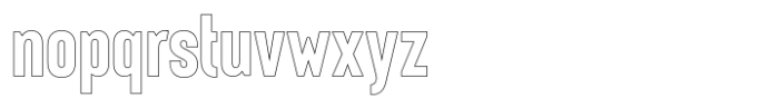 Tall King Outline Font LOWERCASE