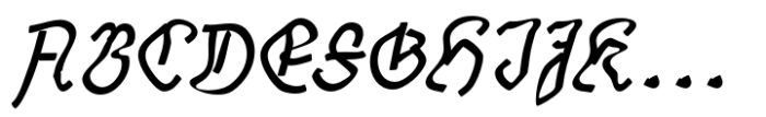 Talloween Oblique Font UPPERCASE