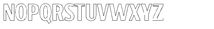 Tallstance Outline Font UPPERCASE