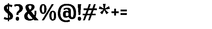 Tallstance Regular Font OTHER CHARS