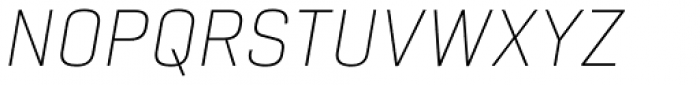 Tamba Sans XLight Italic Font UPPERCASE