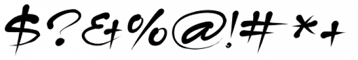 Tamika Italic Font OTHER CHARS