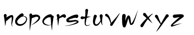 Tamika Regular Font LOWERCASE