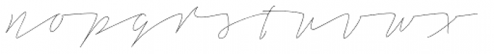 Tamoro Script Thin Font LOWERCASE