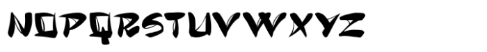 Tanako Gaichi Font UPPERCASE