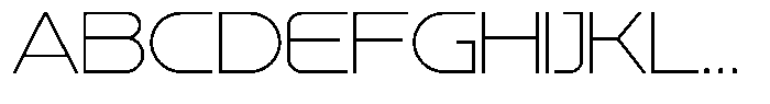 Tander S Thin Font UPPERCASE