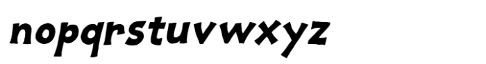 Tandpasta Italic Font LOWERCASE