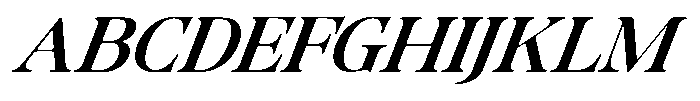 Tanflisc Soft Bold Ext Expanded Italic Font UPPERCASE