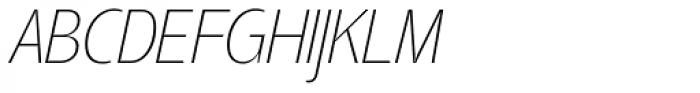 Tang UltraLight Italic Font UPPERCASE