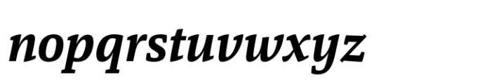 Tangent ExtraBold Italic Font LOWERCASE