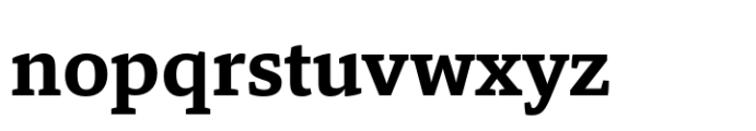 Tangent ExtraBold Font LOWERCASE