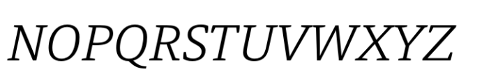 Tangent Light Italic Font UPPERCASE