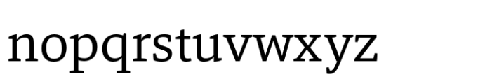 Tangent Regular Font LOWERCASE