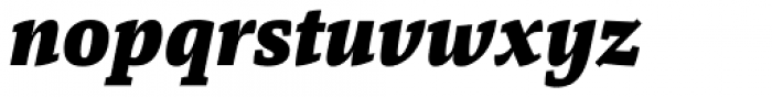 Tangent Ultra Italic Font LOWERCASE