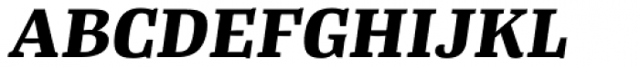 Tanger Serif Medium Bold Italic Font UPPERCASE