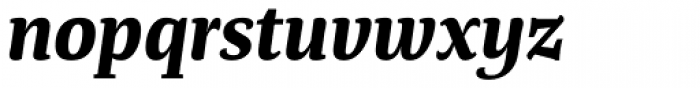 Tanger Serif Medium Bold Italic Font LOWERCASE