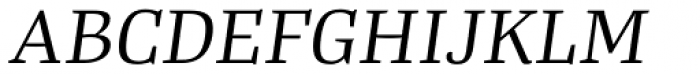 Tanger Serif Medium Book Italic Font UPPERCASE