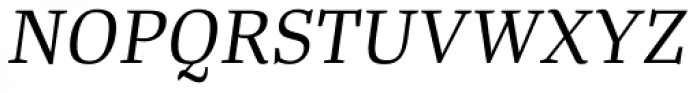 Tanger Serif Medium Book Italic Font UPPERCASE