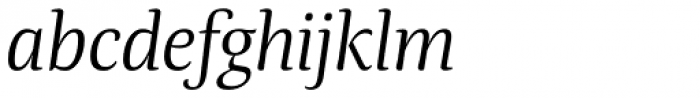 Tanger Serif Medium Book Italic Font LOWERCASE