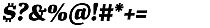 Tanger Serif Medium ExtraBold Italic Font OTHER CHARS
