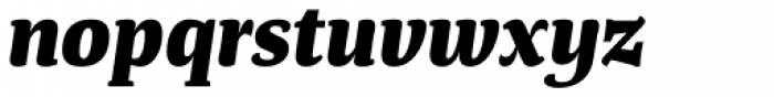 Tanger Serif Medium ExtraBold Italic Font LOWERCASE