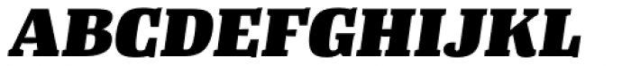 Tanger Serif Medium Heavy Italic Font UPPERCASE