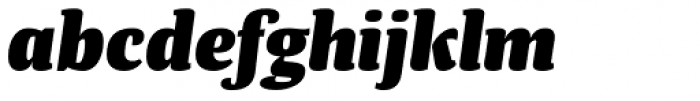 Tanger Serif Medium Heavy Italic Font LOWERCASE