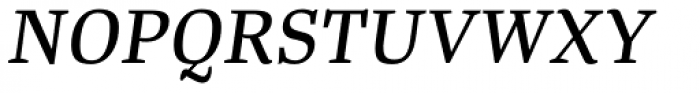 Tanger Serif Medium Italic Font UPPERCASE