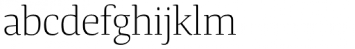 Tanger Serif Medium Light Font LOWERCASE